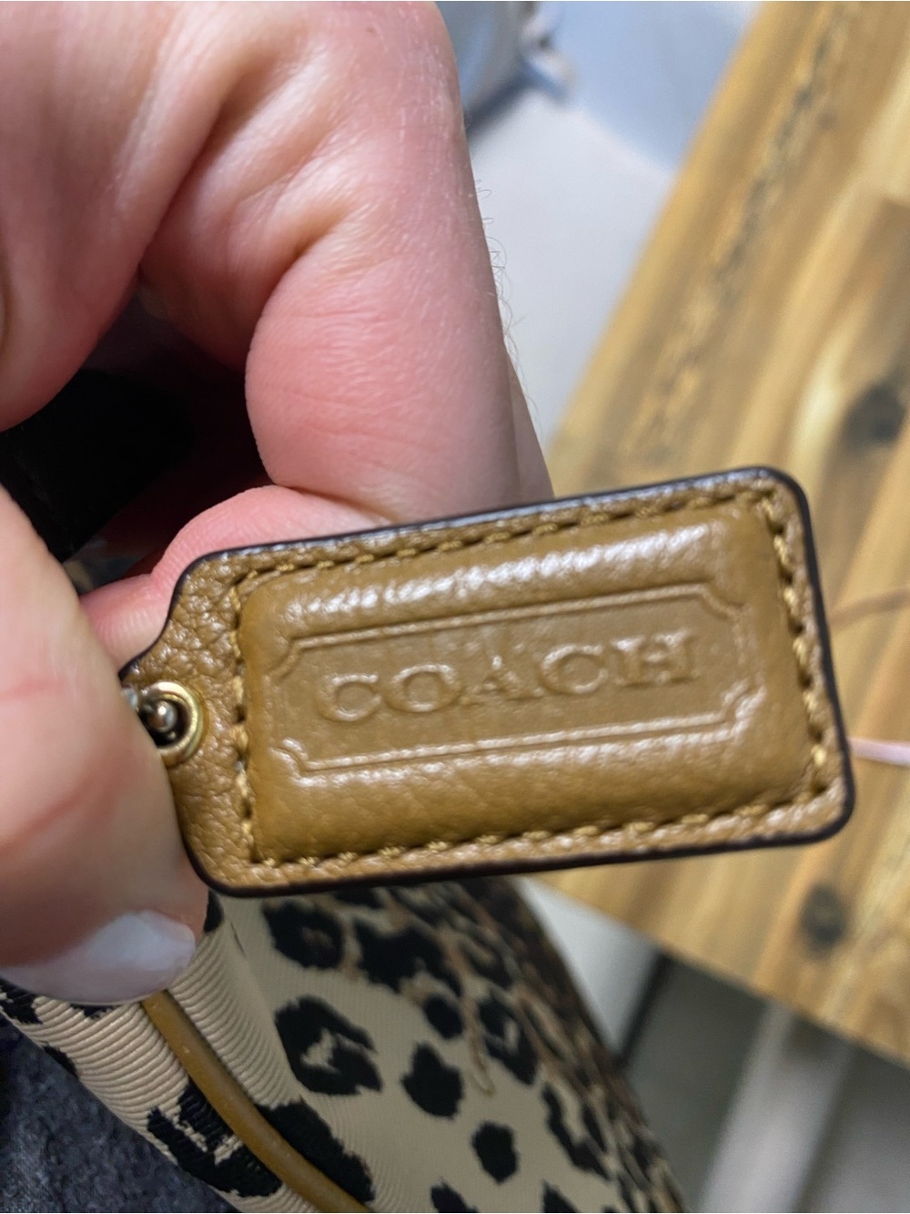 Coach Leopard Print Crossbody Bag - Brown - Picture 9 of 14